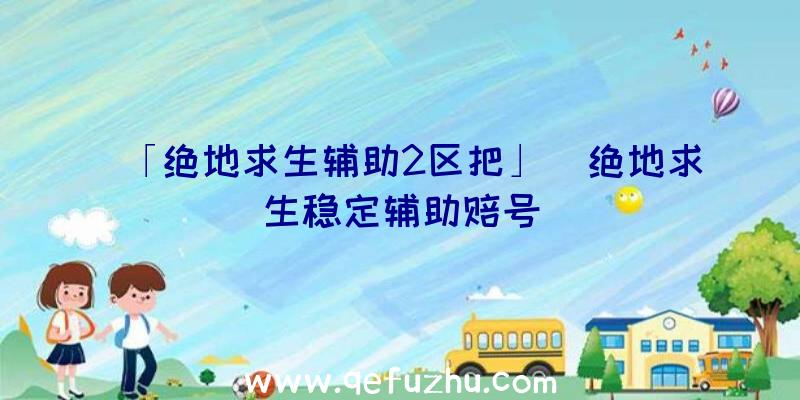 「绝地求生辅助2区把」|绝地求生稳定辅助赔号